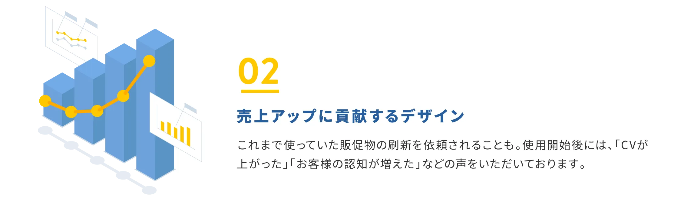 理由2：売上アップに貢献するデザイン