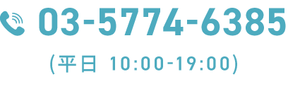 電話問い合わせ03-5774-6385